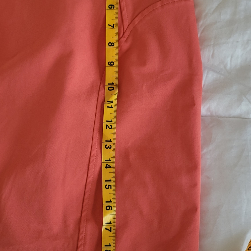 MILLY mini skirt with back zipper. Coral. Size 6. Unworn - Picture 7 of 9